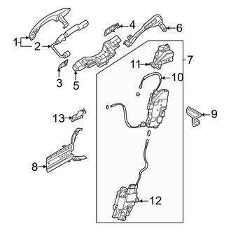 Genesis OE - Rear Door - Lock & Hardware (Lock & Handles)