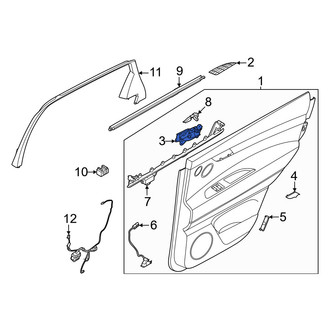 Genesis OE - Front Left Inner Interior Door Handle