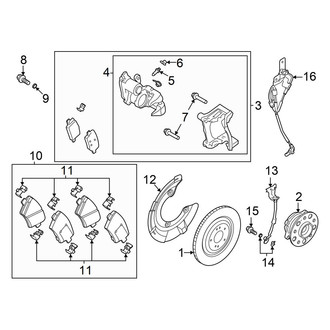 Genesis OE - Rear Suspension - Brake Components