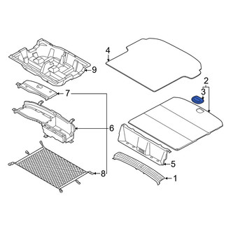Genesis OE - Rear Spare Tire Compartment Cover Latch