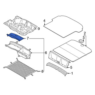 Genesis OE - Rear Trunk Floor Storage Box Cap