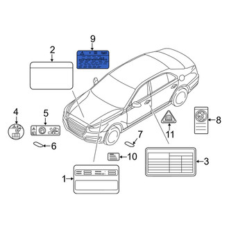 Genesis OE - Air Bag Information Label