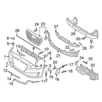 Genesis OE - Bumper Cover Rivet