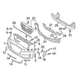 Genesis OE - Bumper Cover Rivet