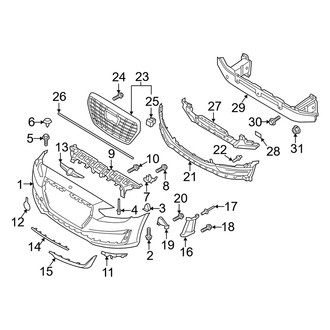 Genesis OE - Front Bumper & Grille - Bumper & Components