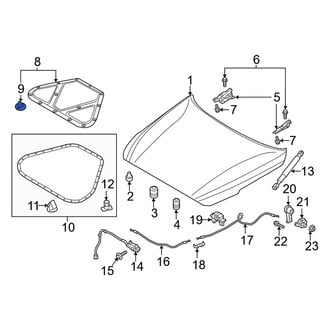 Genesis OE - Hood Insulation Pad Clip