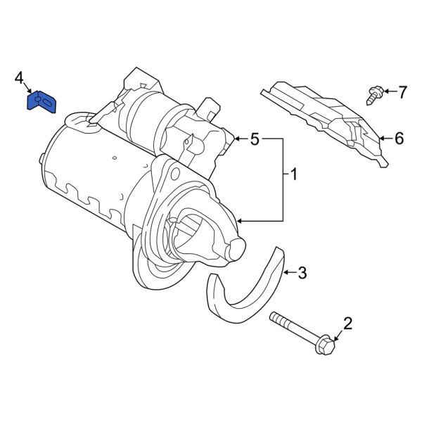 Starter Motor Bracket