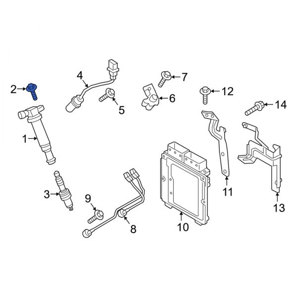 Ignition Coil Bolt