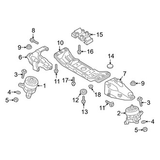 Genesis OE - Engine & Transmission Mounting (AWD 3.3L)