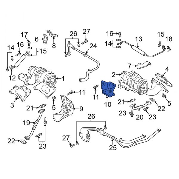 Turbocharger Mount Heat Shield