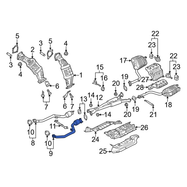 Exhaust Crossover Pipe