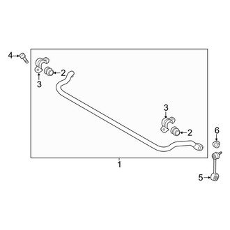 Genesis OE - Front Suspension - Stabilizer Bar & Components (AWD)