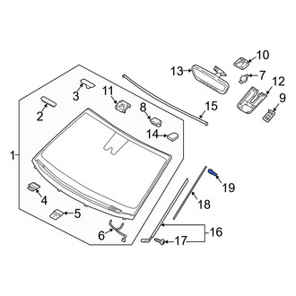 Genesis OE - Windshield Molding Rivet
