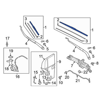 Genesis OE - Left Wiper Blade