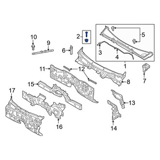 Genesis OE - Radiator Support Access Cover Clip