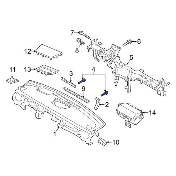 Dash Panel Screw