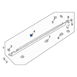 Genesis OE - Rocker Panel Molding Clip