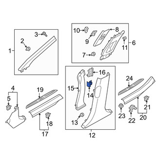 Genesis OE - Deck Lid Trim Clip
