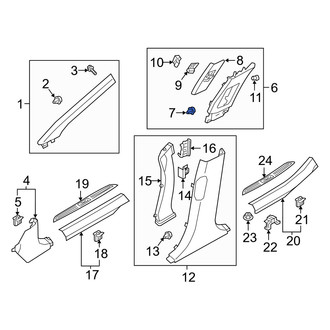 Genesis OE - Deck Lid Trim Clip