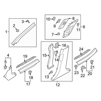 Genesis OE - Pillars, Rocker & Floor - Interior Trim