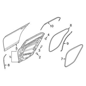 Genesis OE - Rear Door - Door & Components