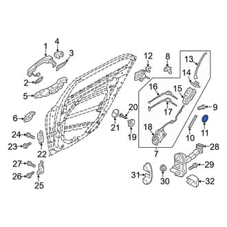 Genesis OE - Door Panel Carrier Screw Cap
