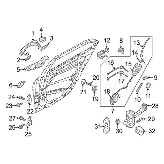 Genesis OE - Rear Door - Lock & Hardware