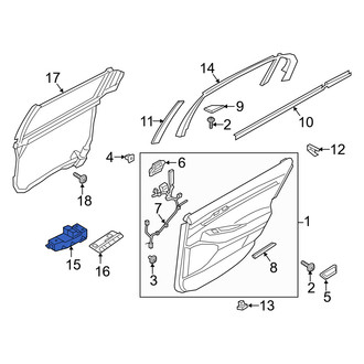 Genesis OE - Rear Right Door Window Switch