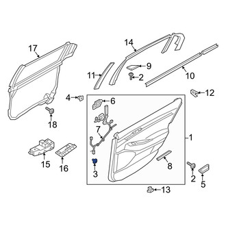 Genesis OE - Door Interior Trim Panel Retainer