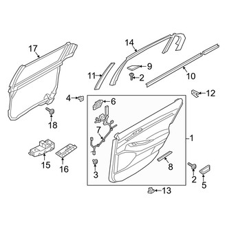 Genesis OE - Rear Door - Interior Trim