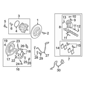 Genesis OE - Rear Suspension - Brake Components