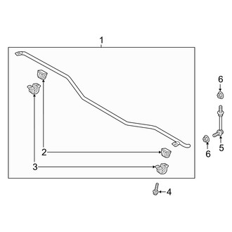 Genesis OE - Rear Suspension - Stabilizer Bar & Components