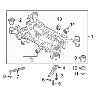 Genesis OE - Suspension Crossmember Bolt