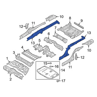 Genesis OE - Rear Right Inner Floor Side Rail