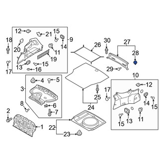Genesis OE - Trunk Trim Scuff Plate Clip