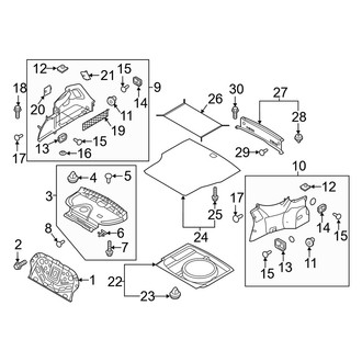 Genesis OE - Rear Body & Floor - Interior Trim (Rear Compartment)