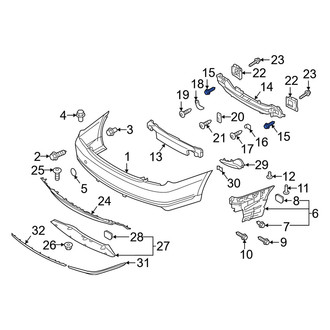 Genesis OE - Bumper Impact Bar Bolt
