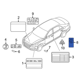 Genesis OE - Air Bag Information Label