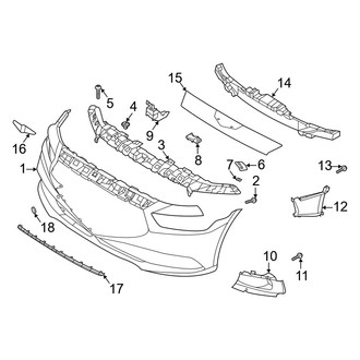 Genesis OE - Front Bumper & Grille - Bumper & Components (Bumper Components)