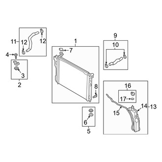 Genesis OE - Cooling - Radiator & Components (3.3L)