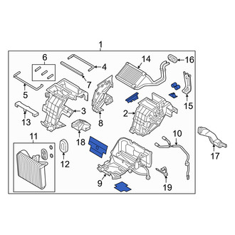 Genesis OE - Front HVAC Unit Case Assembly