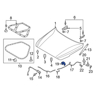 Genesis OE - Hood Release Cable Clip