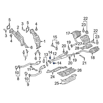 Genesis OE - Rear Exhaust Muffler Nut
