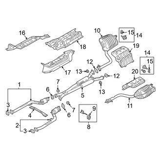 Genesis OE - Exhaust System - Exhaust Components (5.0L)