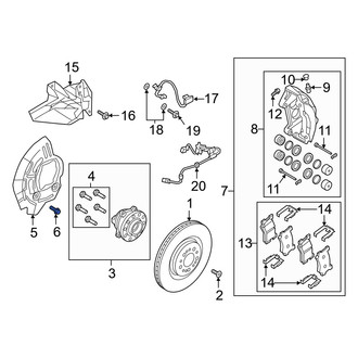 Genesis OE - Brake Dust Shield Bolt
