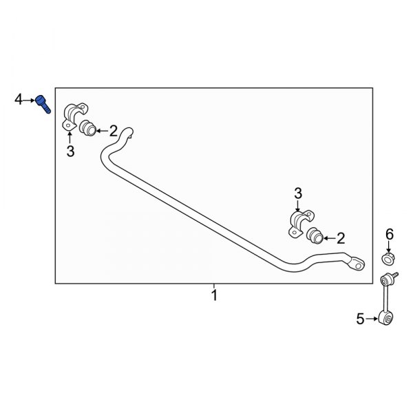 Suspension Stabilizer Bar Bracket Bolt