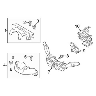 Genesis OE - Steering Column - Shroud, Switches & Levers