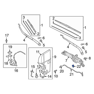 Genesis OE - Front Windshield Washer Nozzle