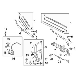 Genesis OE - Windshield - Wiper & Washer Components (Premium / Ultimate)