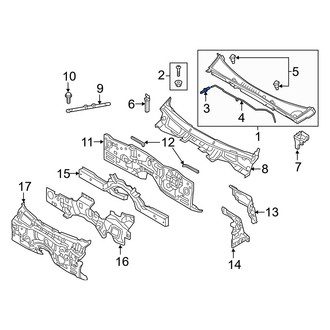 Genesis OE - Front Windshield Washer Hose Connector